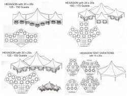 c0e876c73fbd4fb1bc5cf20e716754e7 762274463 35' x 40' Hexagon Party Tent