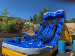 17ft flaming slide pool