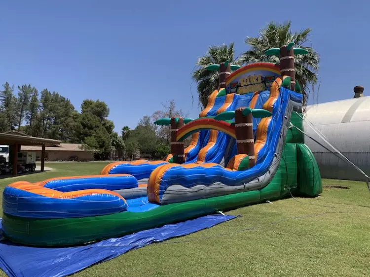 24ft Tiki Plunge Double Lane Water Slide