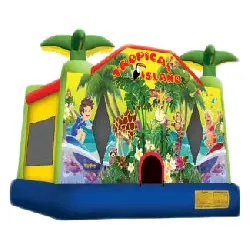 Tropical Island Bounce House