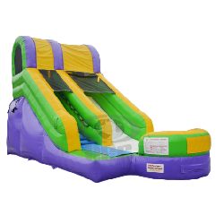 15ft Splash Single Lane Dry Slide