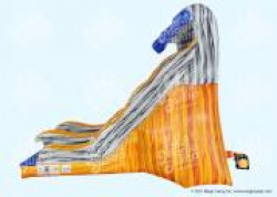 22ft Flaming Wave Single Dry Slide