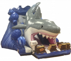 25ft Shark Attack Dry Slide