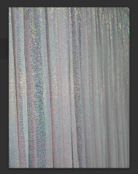 PIPE AND DRAPE 8’ X 8’  -Iridescent Blue Sequin