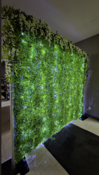 8’ x 8’ Artificial Baby Green Boxwood Garden Wall Backdrop S