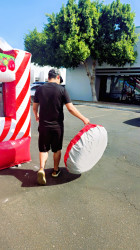 23ft Christmas Double Lane Tubing Slide - 3 in 1