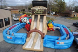 Treasure of the Caribbean Obstacle Course with  Slide