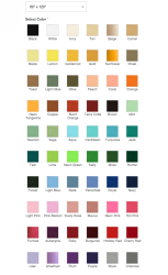 60x126 Black Polyester Linen