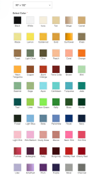 90x132 Black Polyester Linen