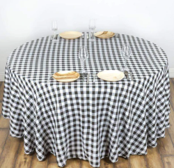 Red Checkered pattern Linen 120