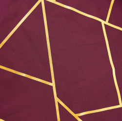 120 Gold Foil geometric pattern Linen