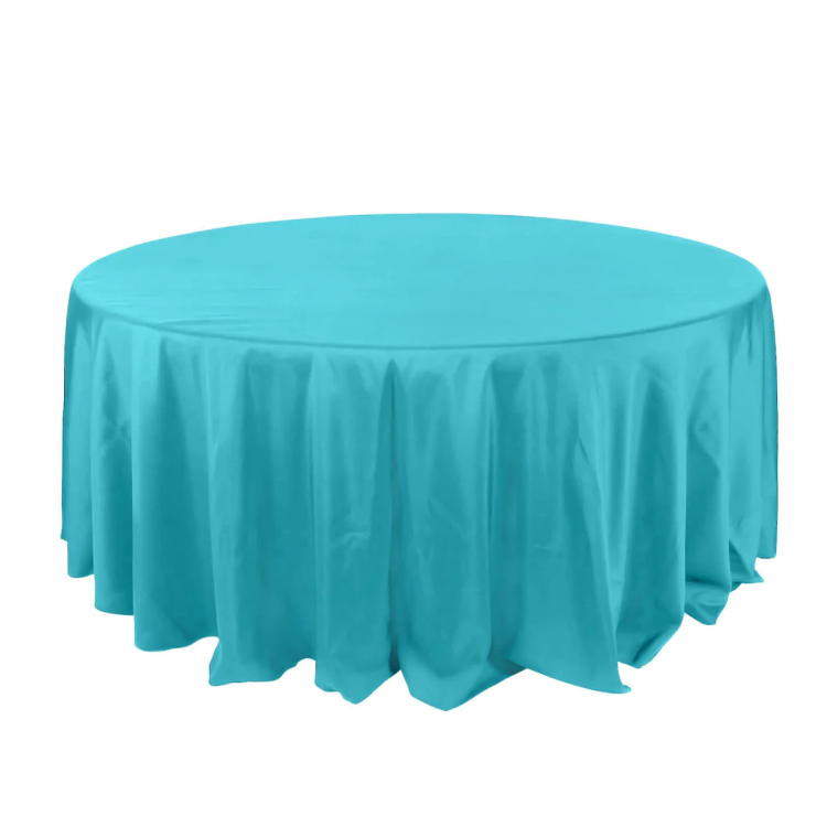 Turquoise Polyester Linen 132