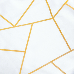 120 Gold Foil geometric pattern Linen