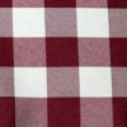 Red Checkered pattern Linen 120