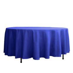 108 Royal Blue Polyester Linen