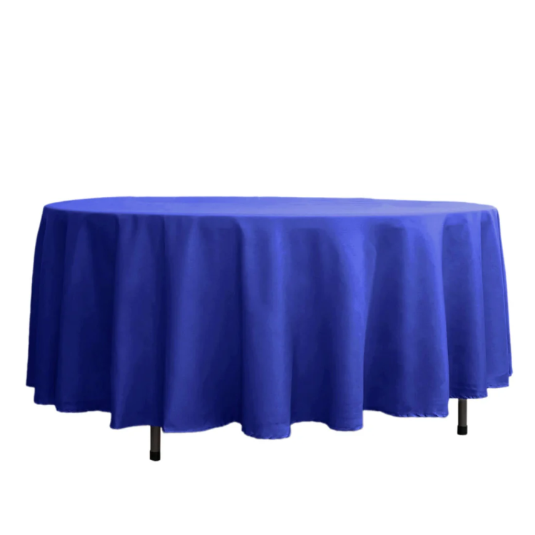 108 Royal Blue Polyester Linen