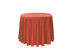 108 Burnt Orange Polyester Linen