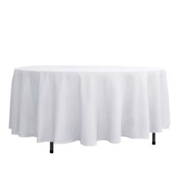 108 White Polyester Linen