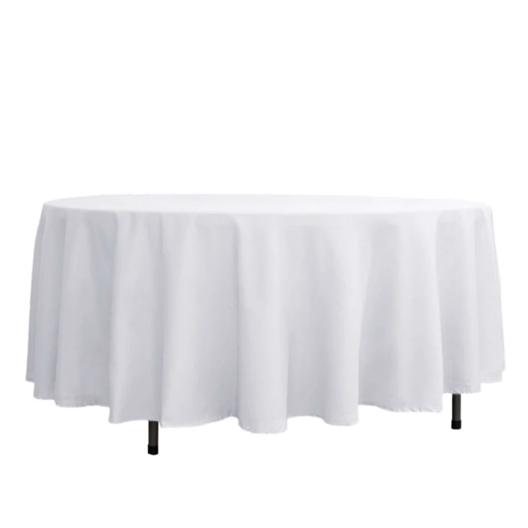108 White Polyester Linen