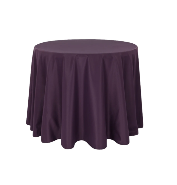 120 Eggplant/Plum Polyester Linen