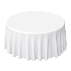 132 White Polyester Linen