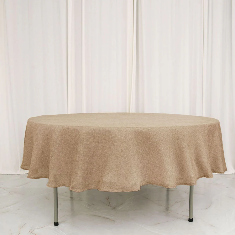 90 Natural Faux Burlap Linen
