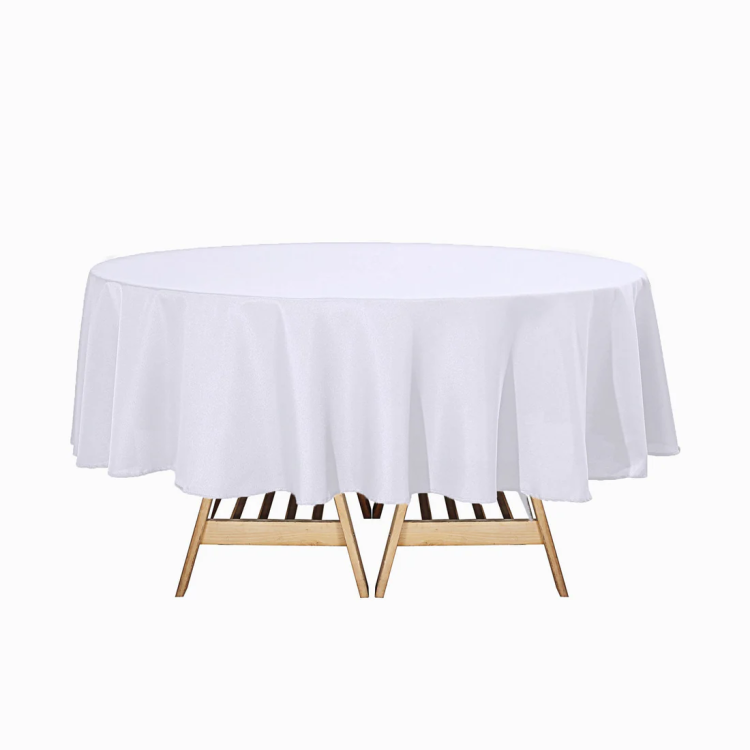 90 White Polyester Linen