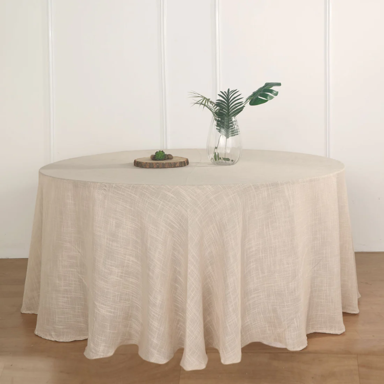 Beige Faux Linen 108