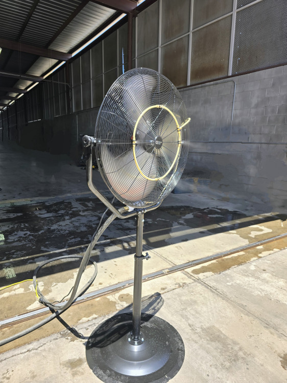 Misting Fan with Adjustable Height and Tilt