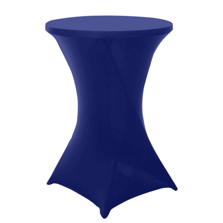 Royal Blue Spandex Cocktail Table Cover