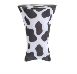 Cow Print Spandex Cocktail Table Cover