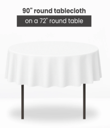 90 Ivory Polyester Linen