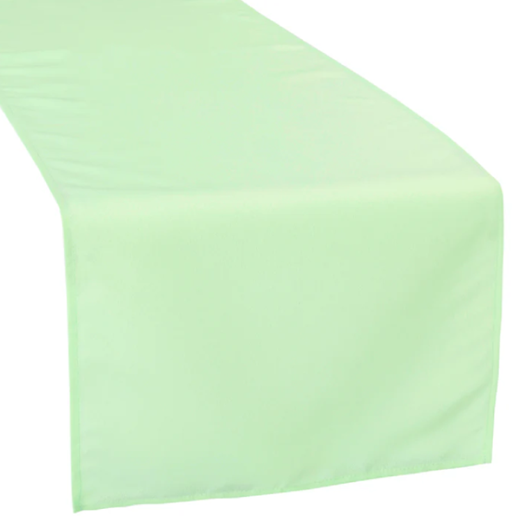 Polyester Table Runner - Mint Green