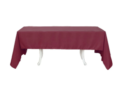 60x126 Burgundy Polyester Linen